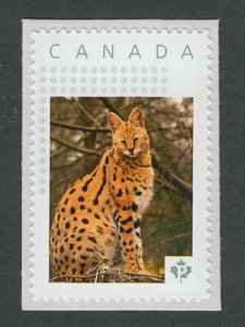 SERVAL = SMALL WILD CAT = Picture Postage stamp Canada 2014 [p74wa7/2]