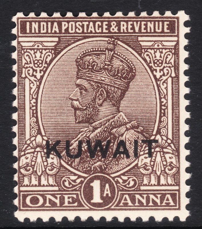 1934 British Kuwait KGV 1 Anna issue MNH Sc# 20 Wmk 196 CV $25.00