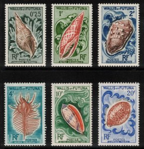 WALLIS & FUTUNA 1962-63 Sea Shells; Scott 159-64; MNH