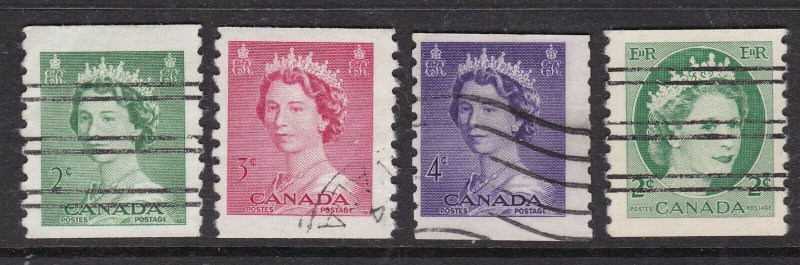 CANADA   ^^^^^1953-54   x4 used  COILS     @x dca371ca71