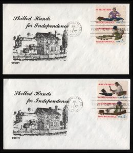 #1717-1720 13c Skilled Hands, Oddity FDC **ANY 5=FREE SHIPPING**