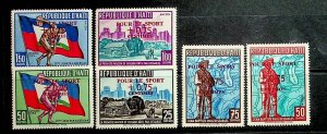 HAITI Sc B10-12,CB19-21 NH ISSUE OF 1959 - SPORT - OLYMPICS