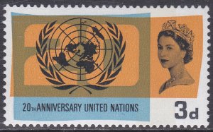 1965 sg681p 3d United Nations Phos Broad Band Right UNMOUNTED MINT [SN]