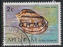 1978 Aitutaki - Sc O2 - used VF - 1 single - Seashells