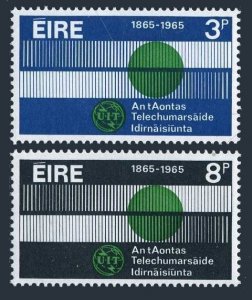 Ireland 198-199, lightly hinged. Michel 170-171. ITU-100, 1965.