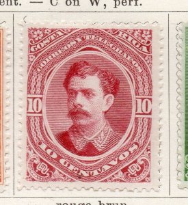 Costa Rica 1889 Early Issue Fine Mint Hinged 10c. NW-253493