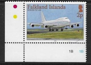 FALKLAND ISLANDS SG1097 2p AIRCRAFT MNH