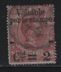 ITALY, 60, USED, 1890, POSTAGE DUE TYPE