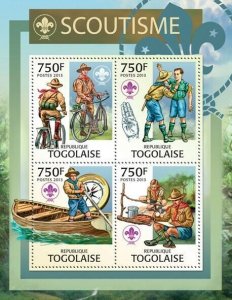 2013 TOGO MNH. SCOUTING   |   Y&T Code: 3284-3287  |  Michel Code: 5001-5004