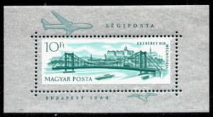 Hungary C250 MNH Aircraft, Elizabeth Bridge, Ship