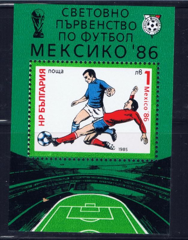 Bulgaria 3091 MNH 1985 World Cup Soccer S/S