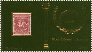 Gambia 2012 - Olympics - Gold Souvenir sheet - Scott #3451 - MNH