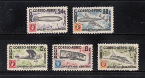 Cuba Scott #C122-C126 MNH