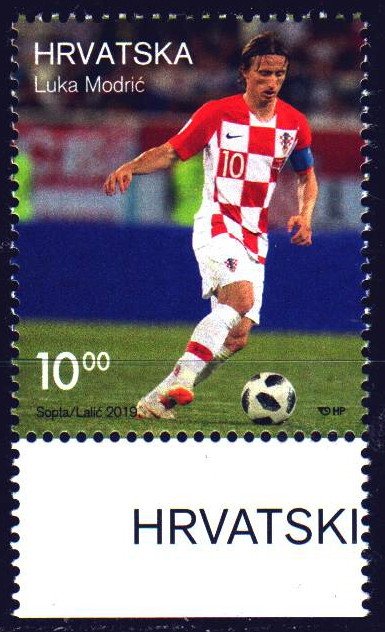 Croatia. 2019. 1257. Modric football. MNH.