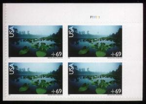 US #C142 Okefenokee Swamp, MNH Plate # Block of 4 (5.60)