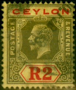 Ceylon 1915 2R on Lemon SG316B Good Used 