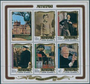 Aitutaki 1974 SG141 Churchill MS MNH