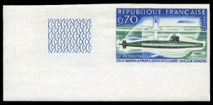 France, 1950-Present #1259 (YT 1615) Cat€30, 1969 La Redoubtable Nuclear ...