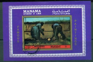 Manama 1972 Mi#MS212A Famous Paintings MS MLH