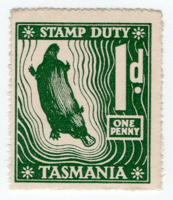 (I.B) Australia - Tasmania Revenue : Stamp Duty 1d