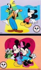 DISNEY MALDIVES 2357-2362 MINT NH MICKEY SINCE 1928