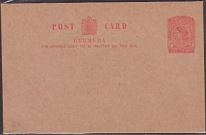 BERMUDA QE 1d postcard fine unused.........................................35354