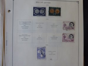 Belgium Congo 1941-1971 Stamp Collection on Alb Pgs