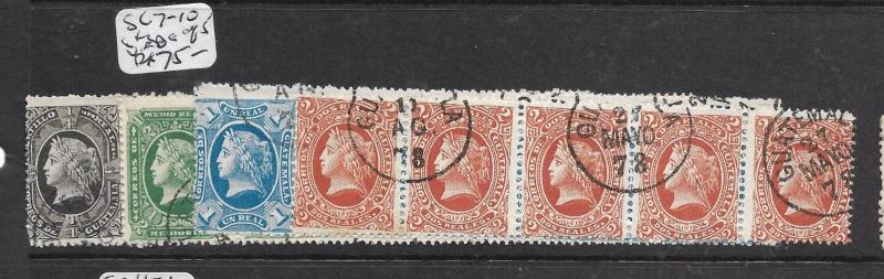 GUATEMALA (PP1403B)   SC 7-10 STRIPS OF 5    SCARCE  VFU