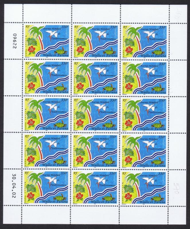 Wallis and Futuna Birds World Environment Day 1v Full Sheet of 25 stamps SG#799