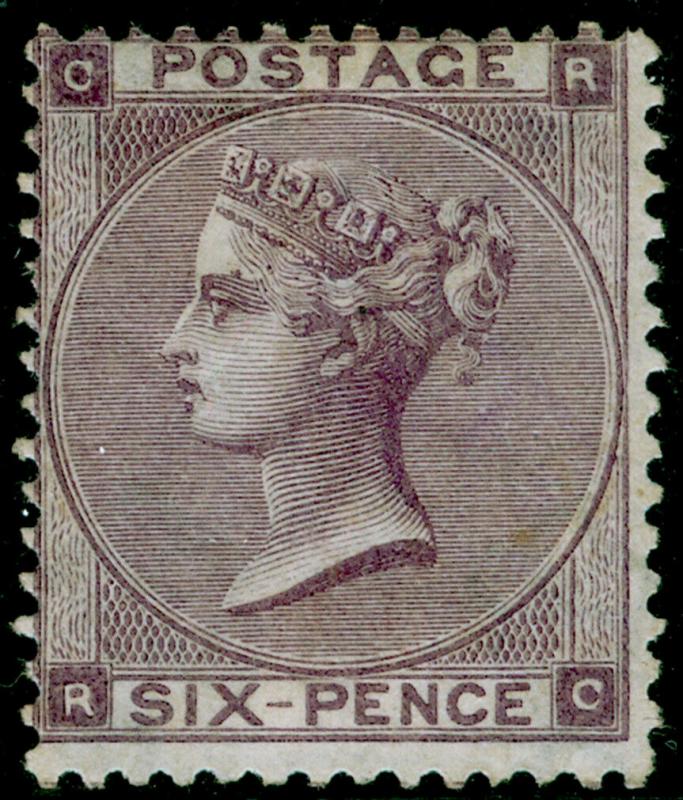 SG84, 6d lilac plate 3, M MINT. Cat £2250. RC