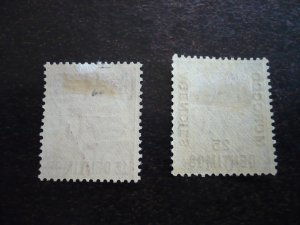 Stamps-British Office in Morocco-Scott#60-61-Mint Hinged Set of 2 Stamps