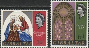 Gibralter, #203-204 Unused,  From 1967