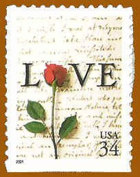 PCBstamps   US #3497 Bk Sgl 34c LOVE, MNH, (17)