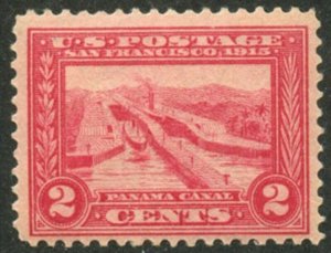 US Sc#398 1913 2c Canal Locks Panana-Pacific Perf. 12 F-VF OG Mint NH