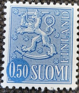 Finland, 1968-78, #464, 50p, Lion Arms, MH, SCV$3.00