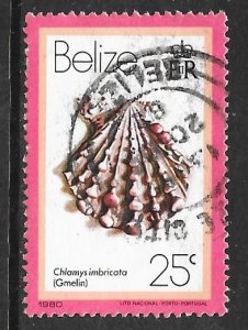 Belize 479: 25c Knobby Scallop (Chlamys imbricata), used, VF