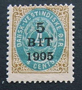 Danish West Indies, Scott 40, Mint