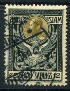 THAILAND;  1910 Royal issue fine used value, good POSTMARK of the 12s.