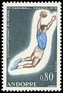 French Andorra 1970 #195 MNH. Handball