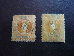 Stamps - Grenada - Revenues - Used 2 Stamps