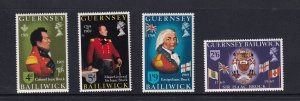 Guernsey  #24-27   MNH  1969  Sir Isaac Brock