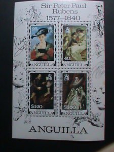 ANGUILLA STAMP:1977 SC#304a 400TH ANNIV: PETER PAUL RUBENS-THE PAINTER  MNH S/S