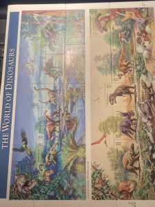 Scott 3136 World Of Dinosaurs Full Sheet 15 stamps M NH OG        ach