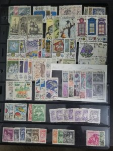 CZECHOSLOVAKIA  Used CTO Stamp Lot Collection Stock Book Page  T111