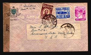 Peru 1945 Censor Cover to USA - Z14666