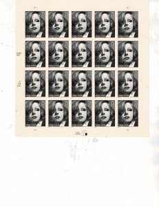 Greta Garbo Actress 37c US Postage Sheet #3943 VF MNH