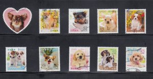 Japan 2015 Sc#3948a-j Familiar Animals (Series 1) Used