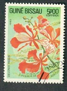 Guinea Bissau 520 Flowers used  single