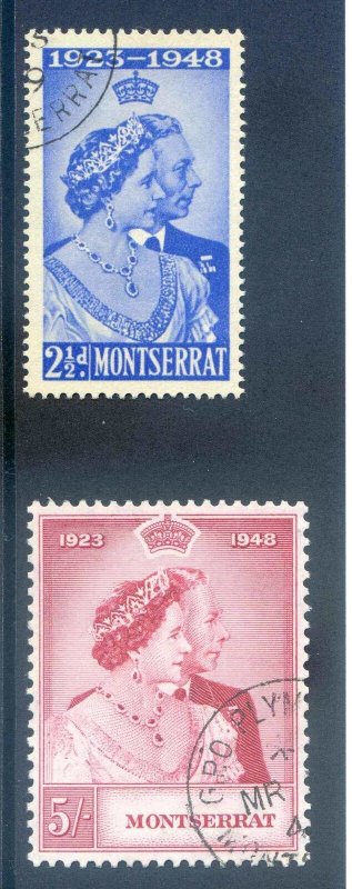 Montserrat 1948 Silver Wedding SG115/6 Fine Used