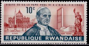 Rwanda, 1966, Pope Paul's Visit to the United Nations, sw#153, MLH